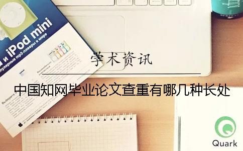 中国知网毕业论文查重有哪几种长处
