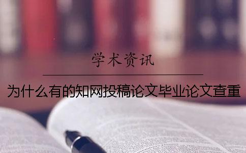 为什么有的知网投稿论文毕业论文查重报告文档仅有两份？