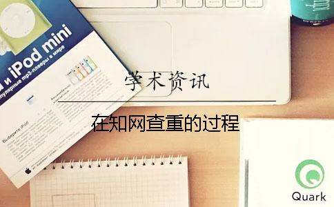 在知网查重的过程