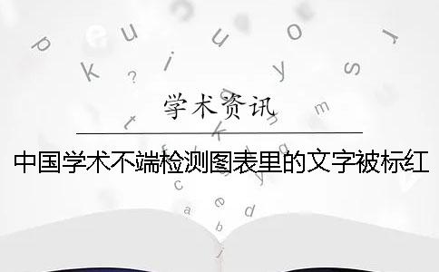 中国学术不端检测图表里的文字被标红了如何能改重？